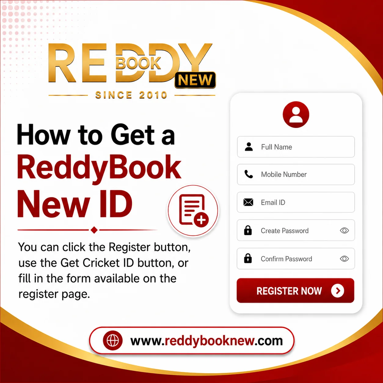 How to Get a ReddyBook New ID