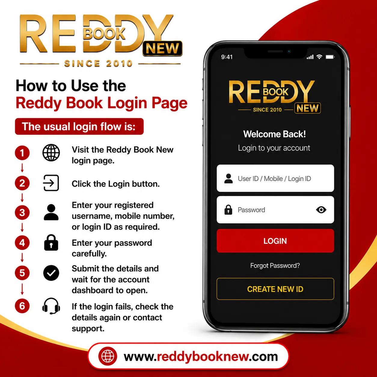 How to Use the Reddy Book Login Page
